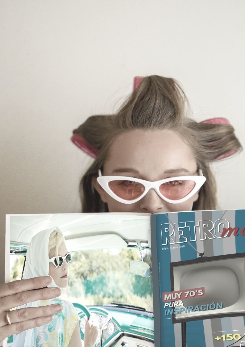 diseño editorial revista retro